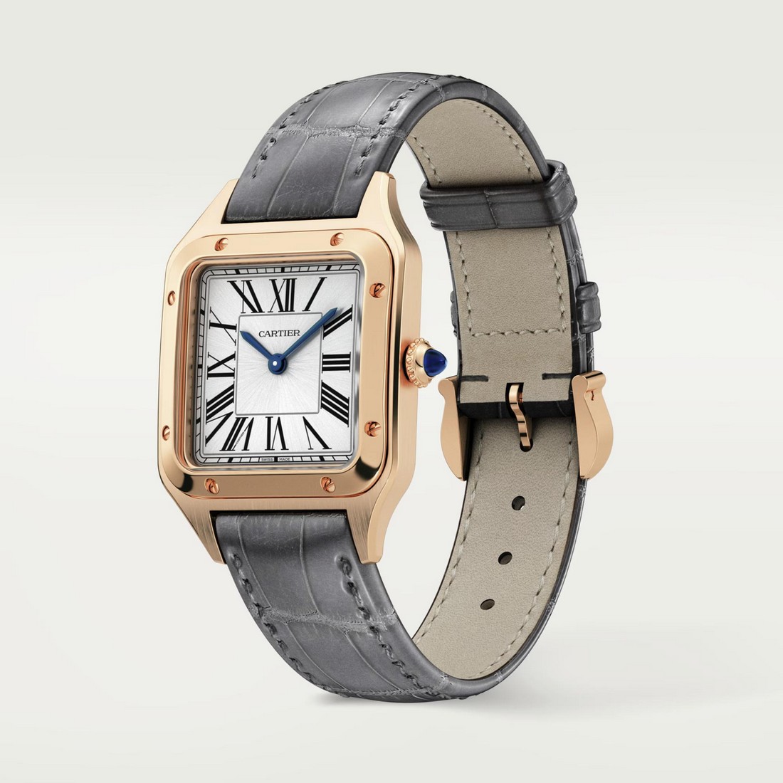 Đồng Hồ Cartier Santos-Dumont Small  Watch Nữ Xám Vàng